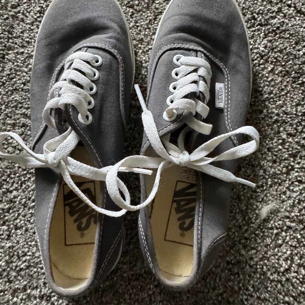 Vans Charcoal Canvas Sneakers